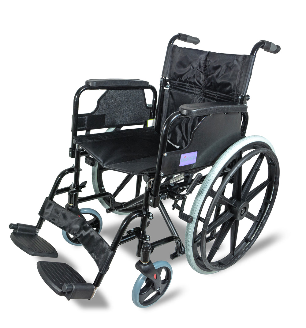Aidapt Deluxe Self Propelled Steel Wheelchair VA167 Folding
