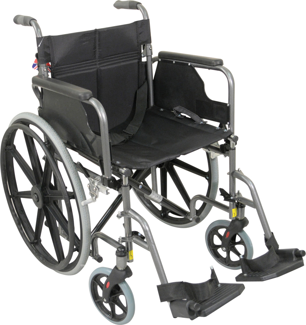 Aidapt Deluxe Self Propelled Steel Wheelchair VA167 Folding