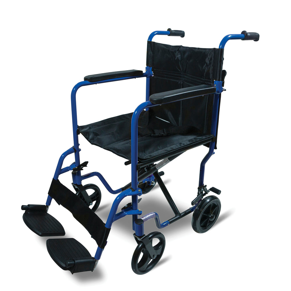 Aidapt Aluminium Compact Transit Chair VA172 and replacement footrests