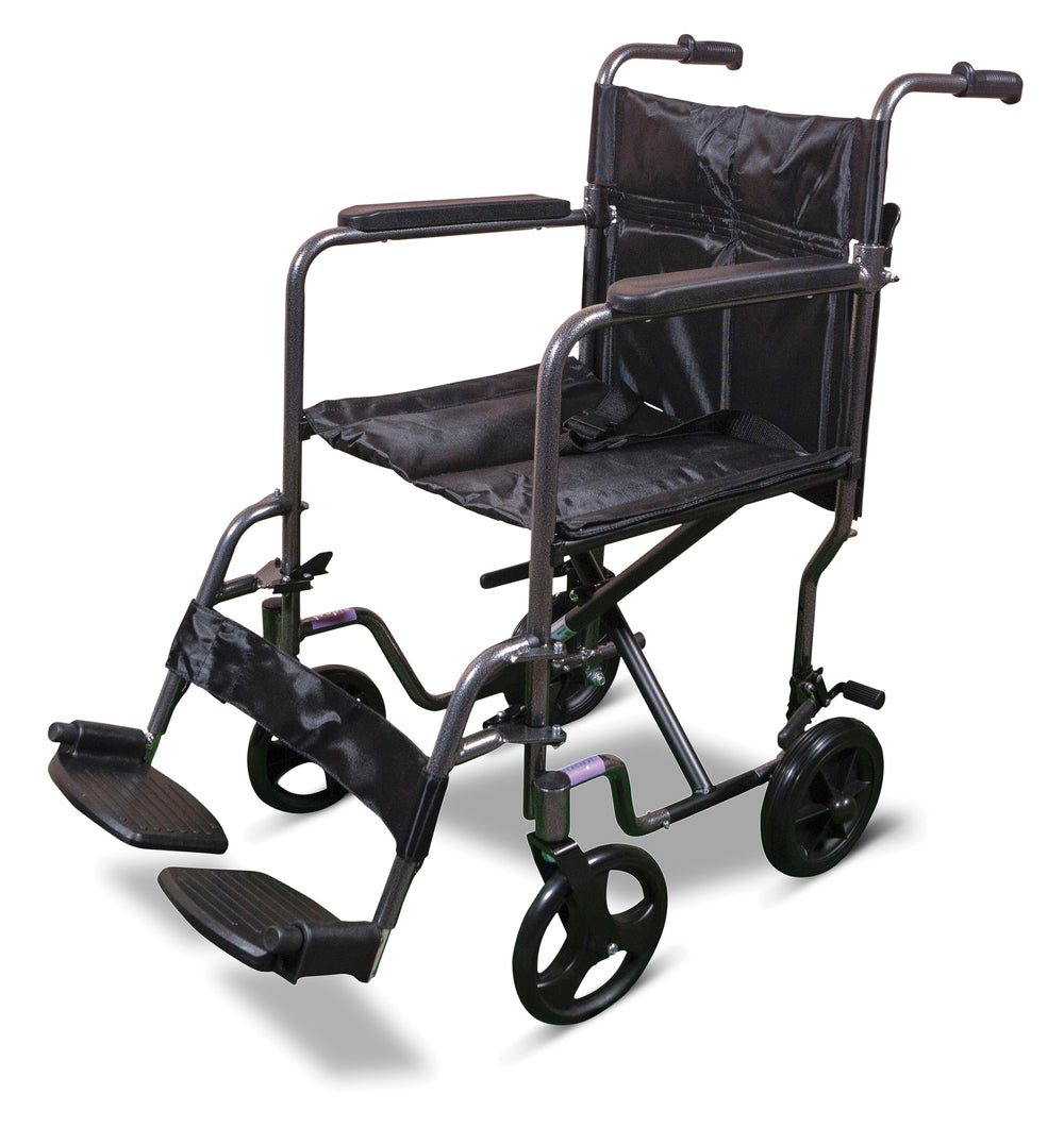 Aidapt Aluminium Compact Transit Chair VA172 and replacement footrests