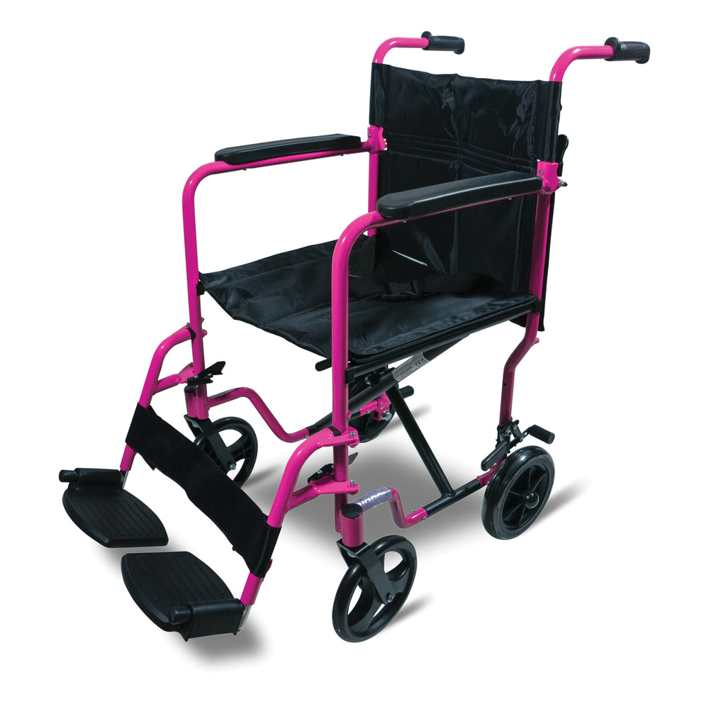 Aidapt Aluminium Compact Transit Chair VA172 and replacement footrests