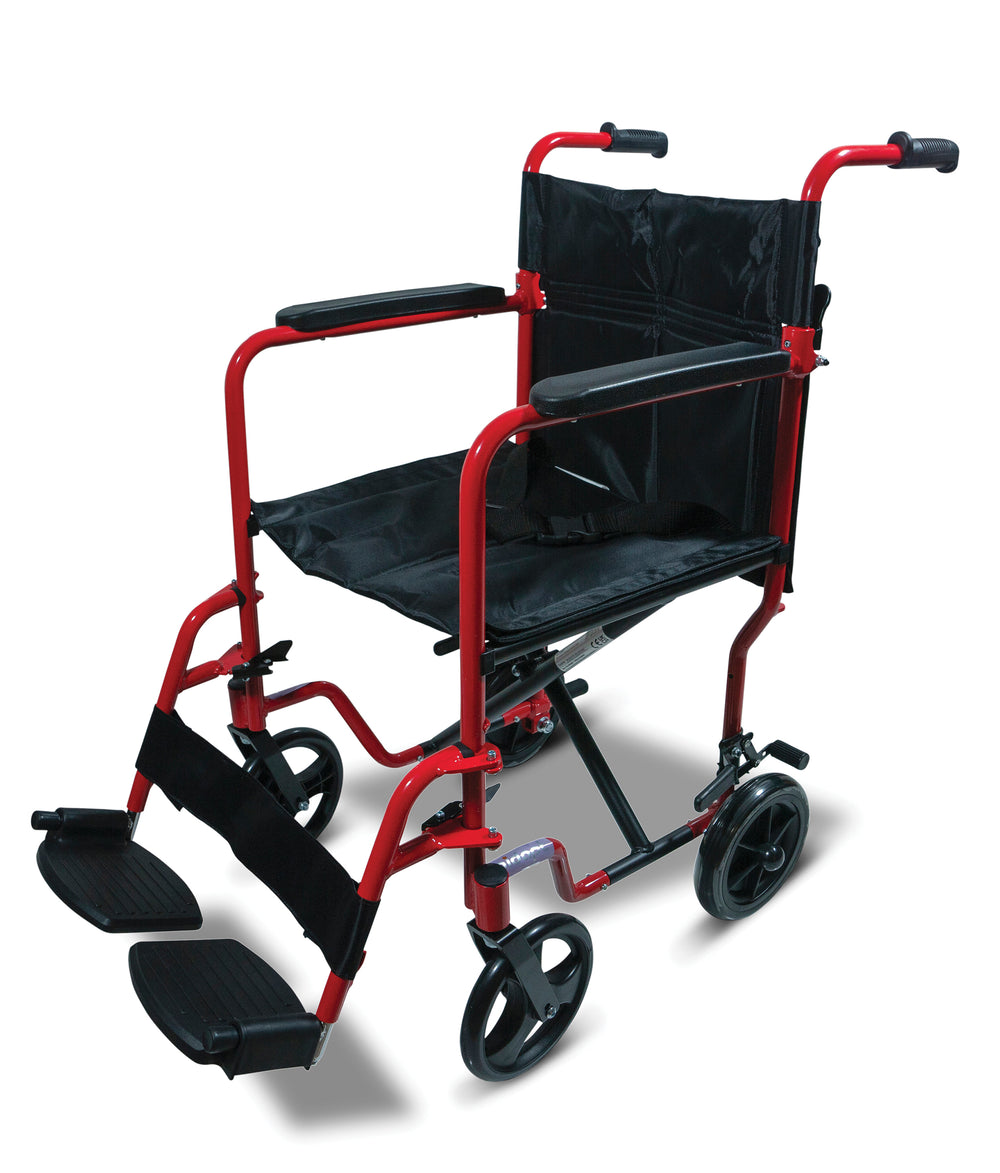Aidapt Aluminium Compact Transit Chair VA172 and replacement footrests