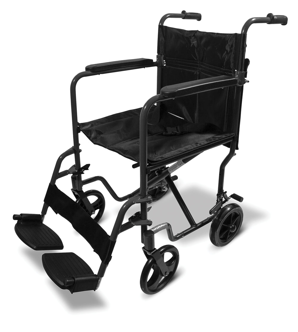 Aidapt Aluminium Compact Transit Chair VA172 and replacement footrests
