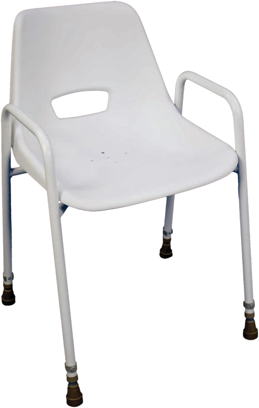 Chaise de douche portable empilable Milton VB499 + VB500