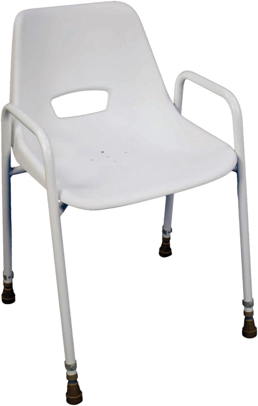Chaise de douche portable empilable Milton VB499 + VB500