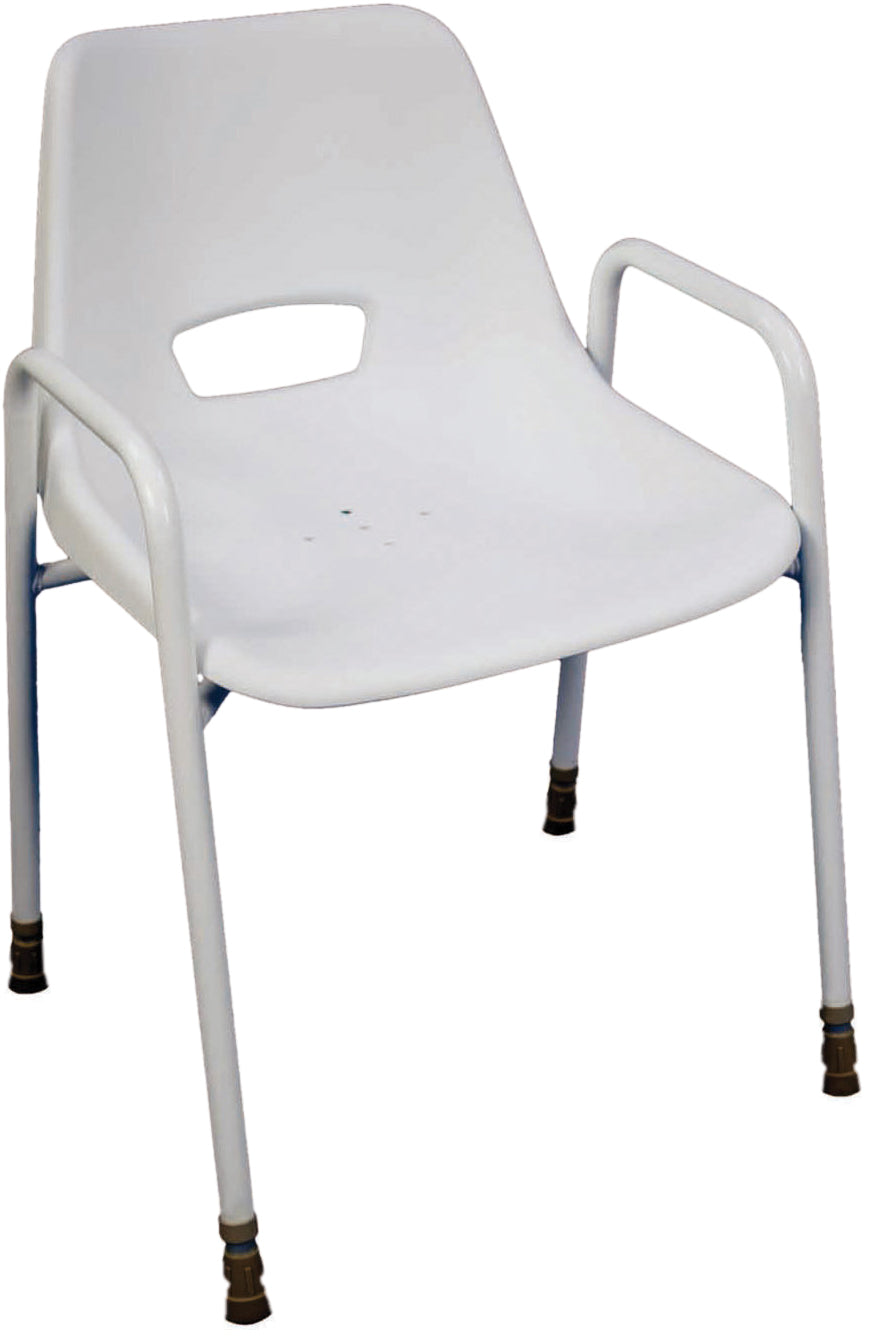 Chaise de douche portable empilable Milton VB499 + VB500