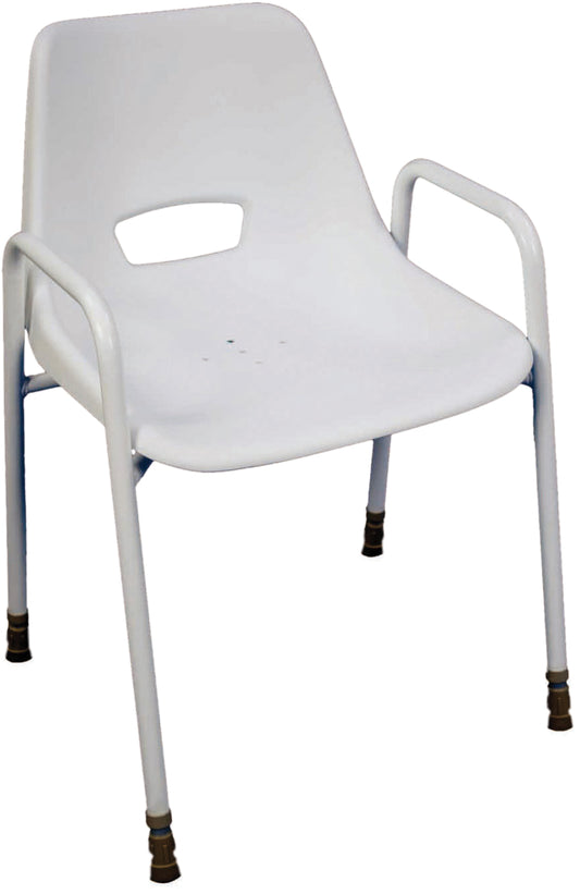 Chaise de douche portable empilable Milton VB499 + VB500