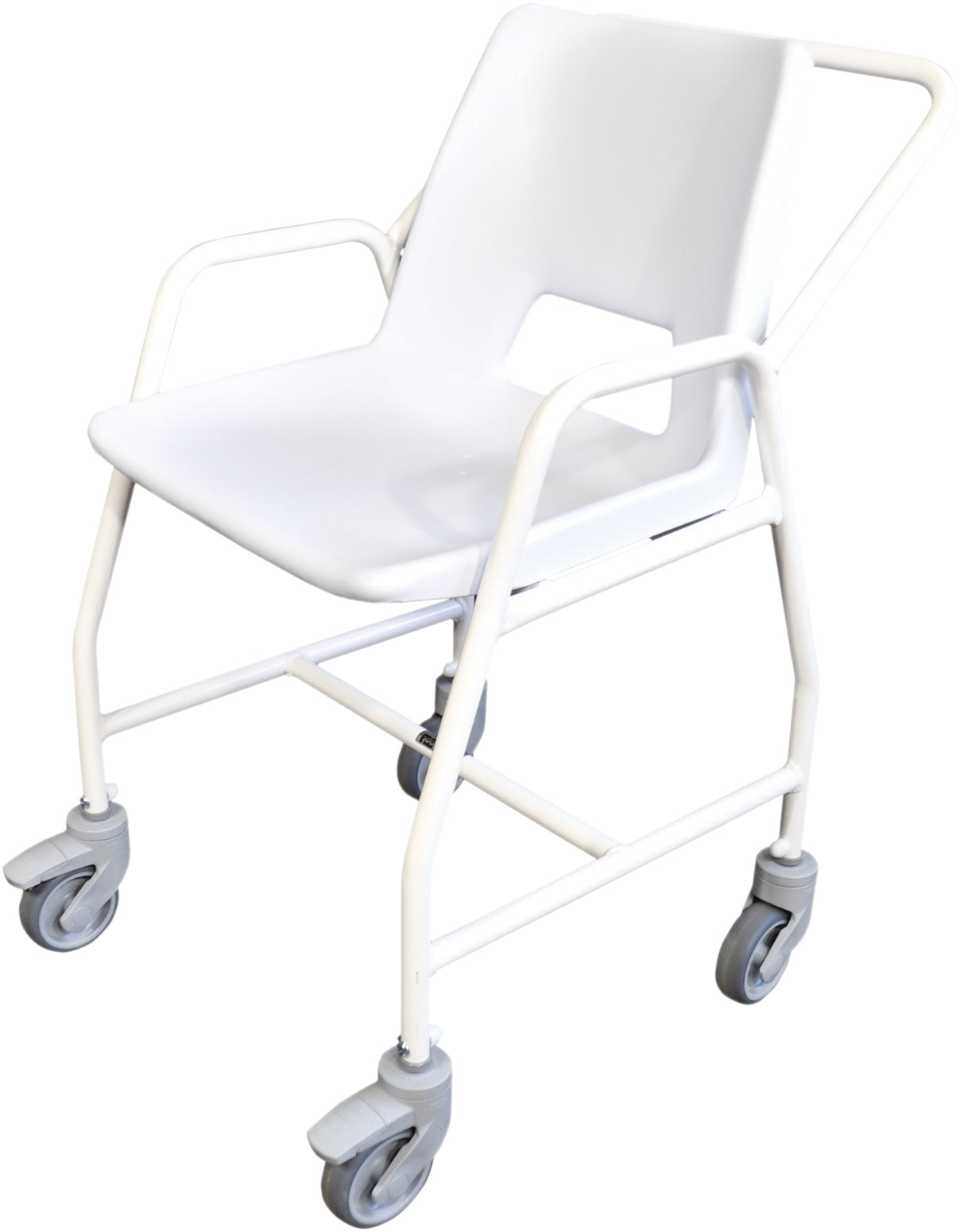 Aidapt Hythe Mobile Wheeled Shower Chair with Castors Brakes Adjustable or Fixed Product VB506 VB506A VB648 VB650
