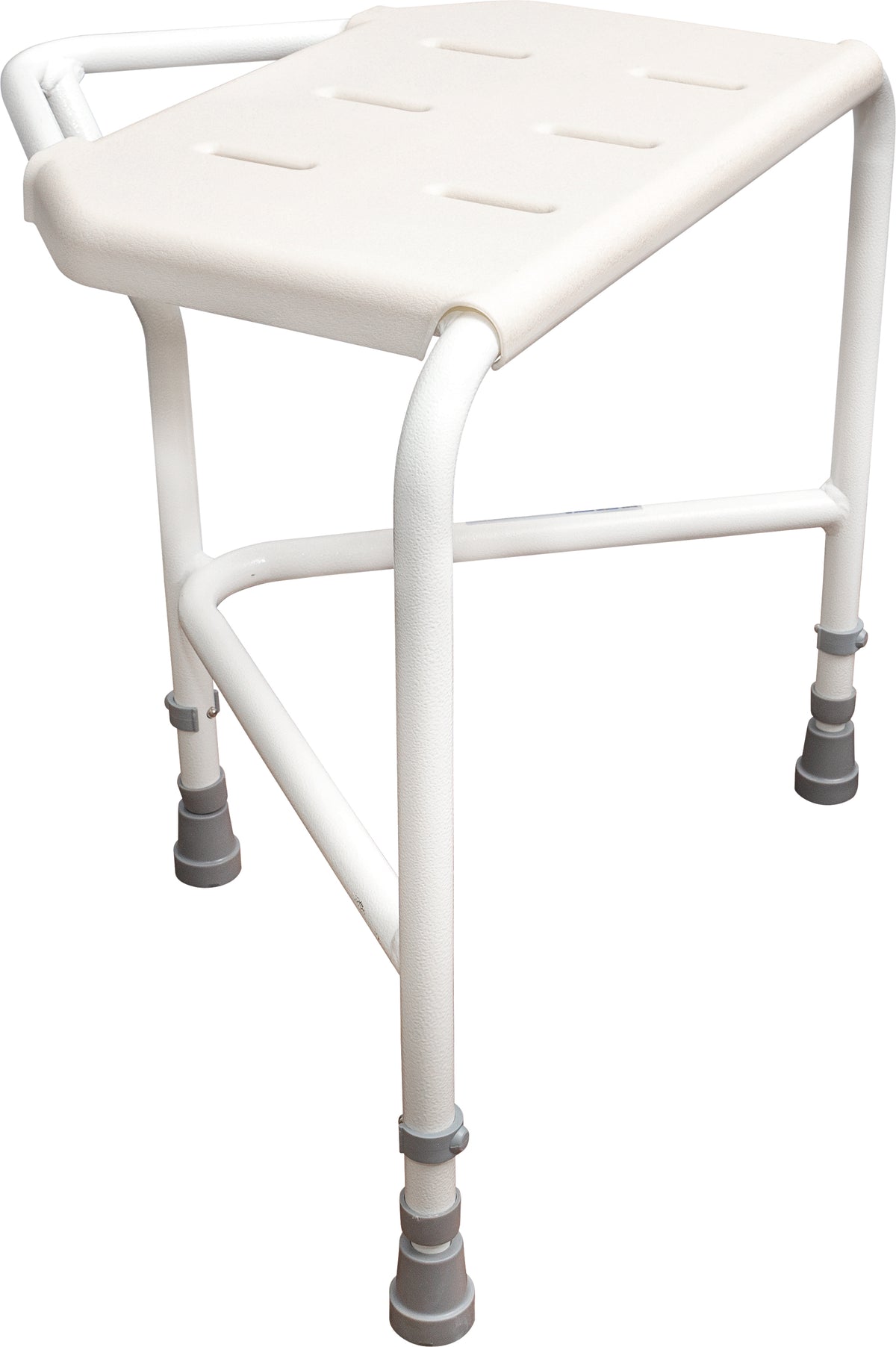 Tabouret de douche d'angle triangulaire à 3 pieds réglable en hauteur Pembury Compact VB636