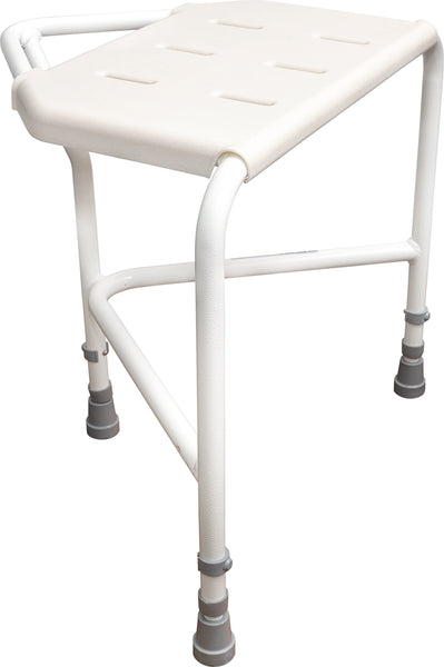 Pembury Compact Height Adjustable Corner Triangle Shaped 3 Leg Shower Stool VB636