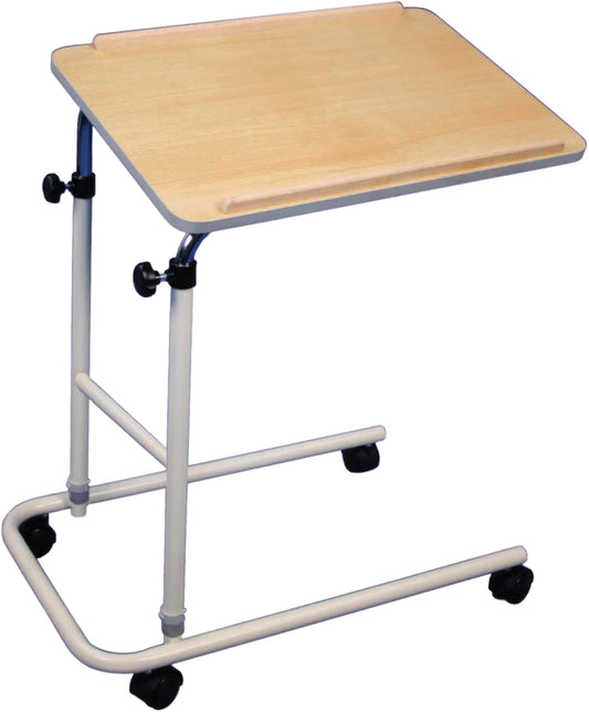 Aidapt Canterbury Table multi-usages au-dessus ou sous le lit/fauteuil VG832 VG866 Avec ou sans roulettes Inclinable Réglable