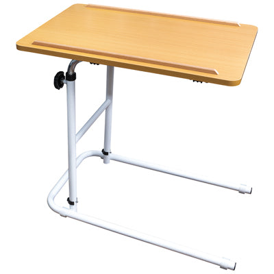 Aidapt Economy Heavy Duty Over bed Chair Table With or Without Castors Adjustable Tilt VG832B VG866B