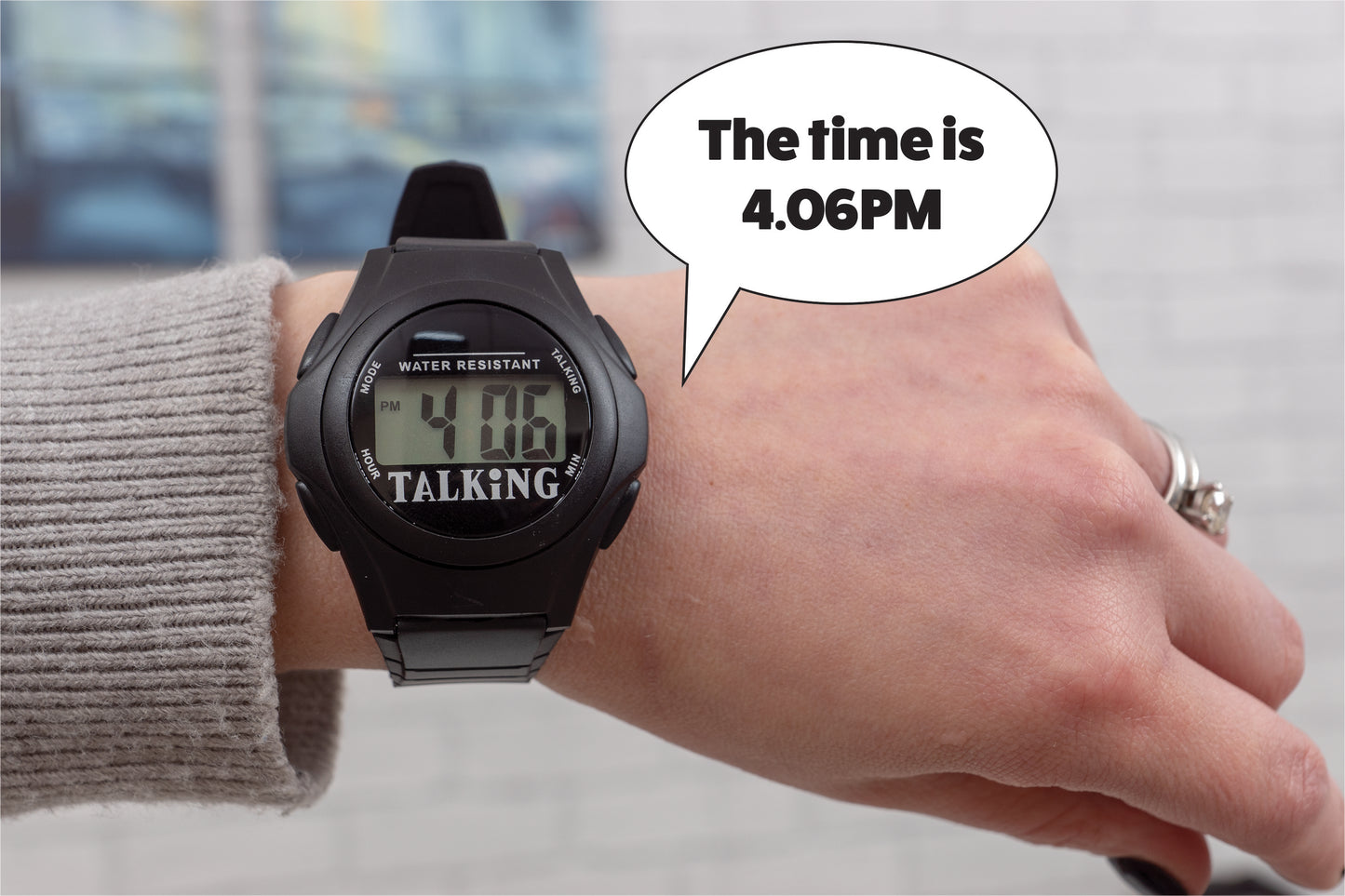 Aidapt Water Resistant Talking Digital Wrist Watch VM302A VM302B