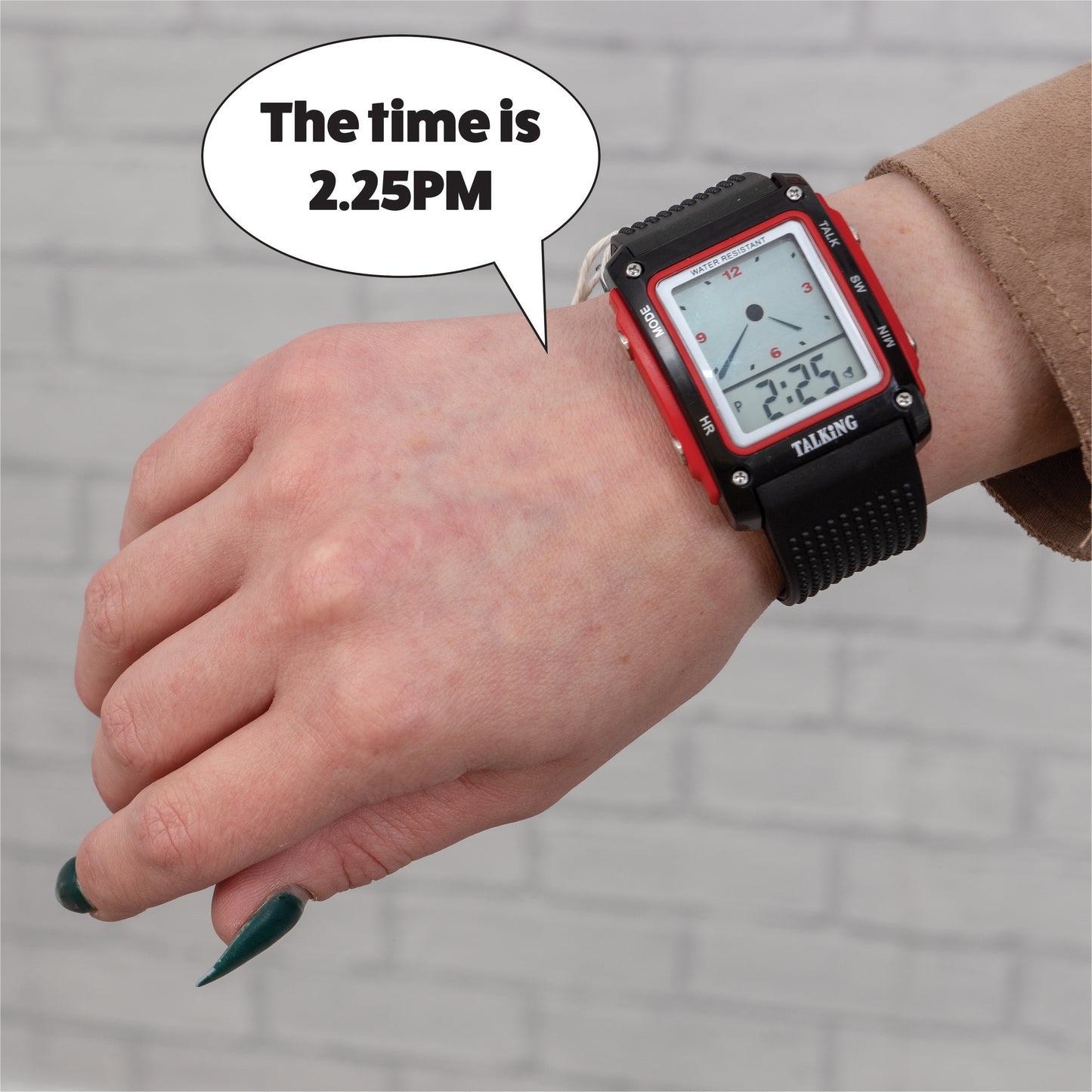 Aidapt Water Resistant Talking Digital Wrist Watch VM302A VM302B