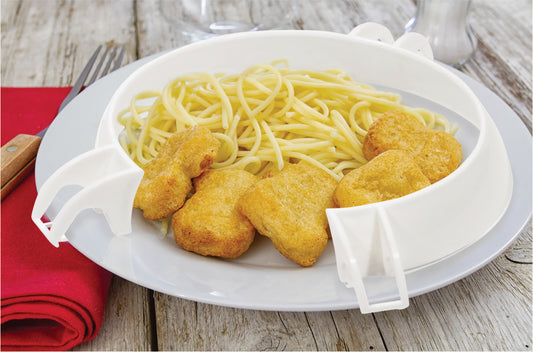 Aidapt Assiette Garde-plat en plastique Taille réglable Aide à la prise alimentaire VM904A