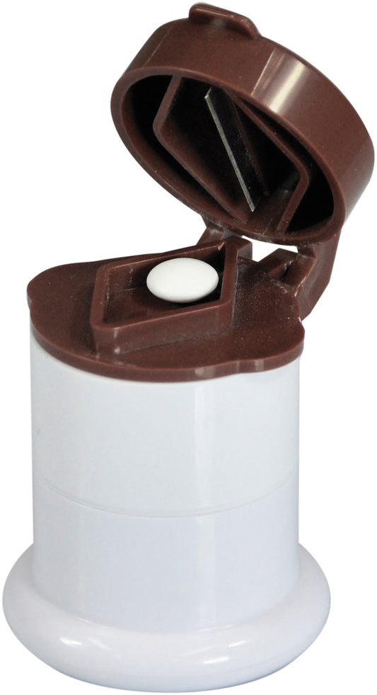 Aidapt Coupe-comprimés 3 en 1, concasseur, broyeur et rangement, séparateur de médicaments, petit, compact, pour voyage VM927A