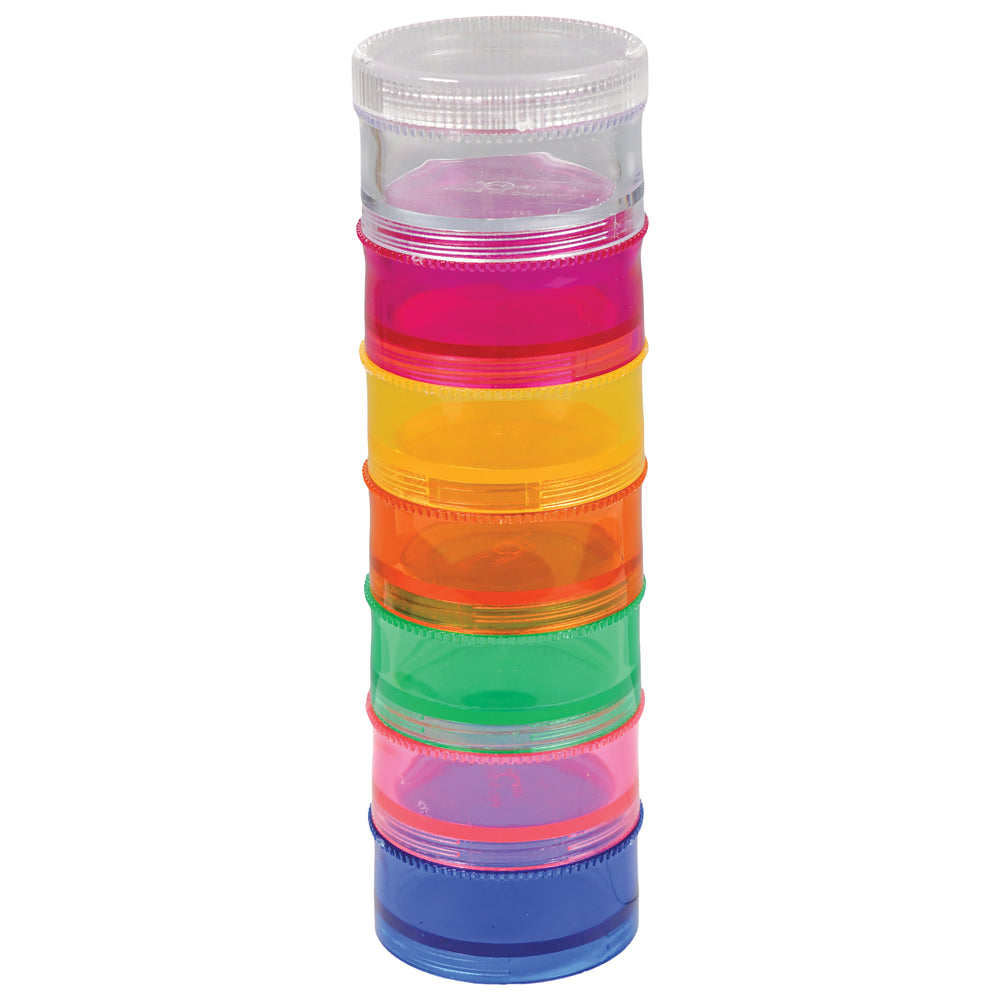 Aidapt Stackable Pill Medicine Dispensing Tower Colourful Rainbow Vibrant for visually Impaired VM930AA