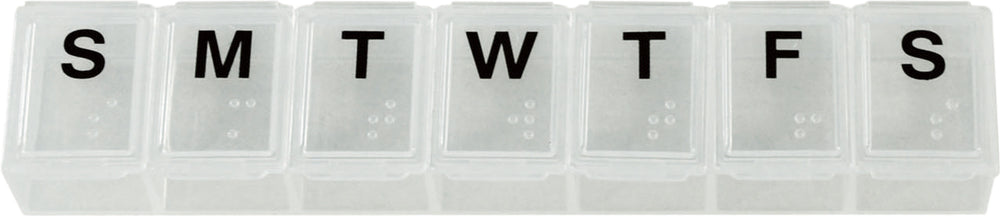 Aidapt Small Weekly Pill Dispenser Clear/White VM930A