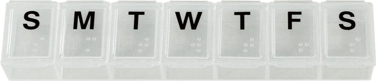 Aidapt Small Weekly Pill Dispenser Clear/White VM930A