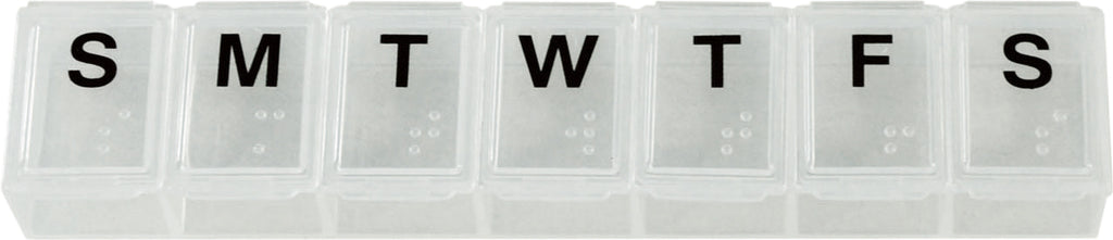 Aidapt Small Weekly Pill Dispenser Clear/White VM930A