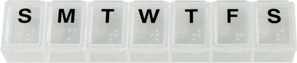 Aidapt Small Weekly Pill Dispenser Clear/White VM930A