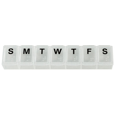 Aidapt Small Weekly Pill Dispenser Clear/White VM930A