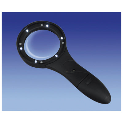 Aidapt Deluxe Comfort Grip Magnifier with 6 LED Lights VM966M