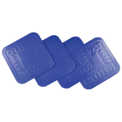 Aidapt Tenura Anti Slip Silicone Rubber Square Coaster (Pack of 4)