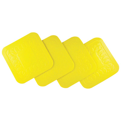 Aidapt Tenura Anti Slip Silicone Rubber Square Coaster (Pack of 4)