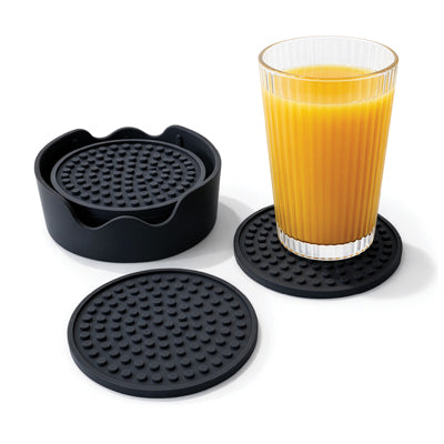Aidapt Non-Slip Silicone Table Coasters VM990BLK