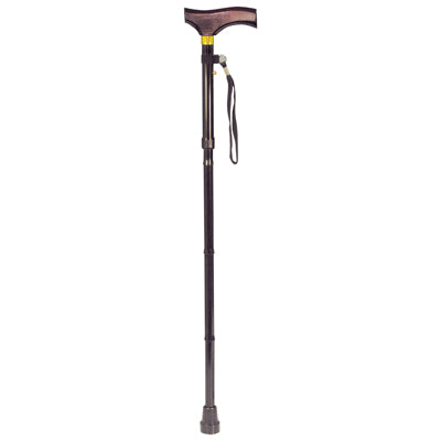 Aidapt Collapsible Walking Stick with Wooden Handle VP155F