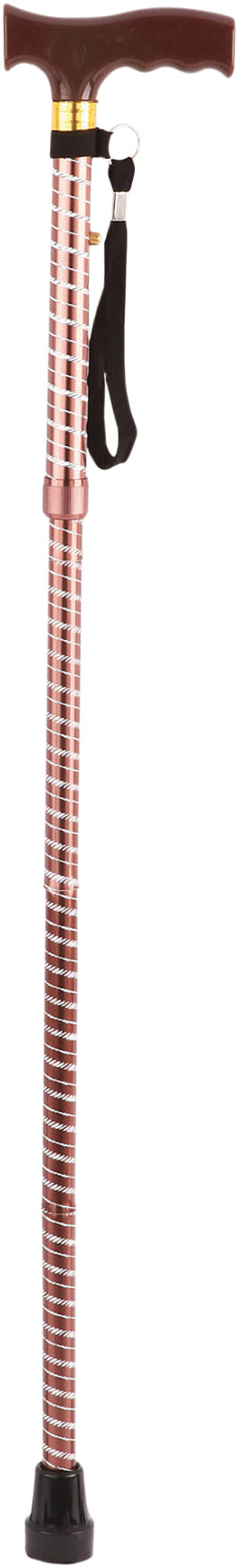 Aidapt Extendable Plastic Handled Walking Stick with Engraved Pattern
