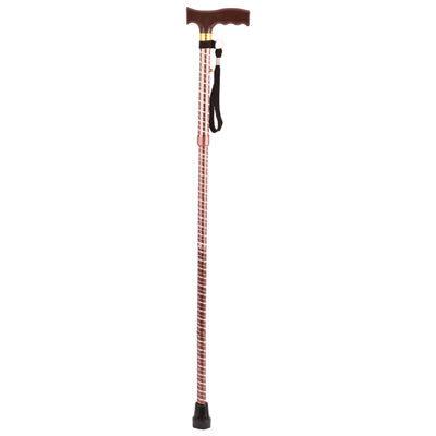 Aidapt Extendable Plastic Handled Walking Stick with Engraved Pattern