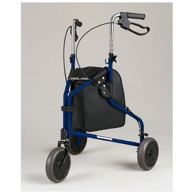 Aidapt Three Wheeled Walker with Bag in Blue VP174FC