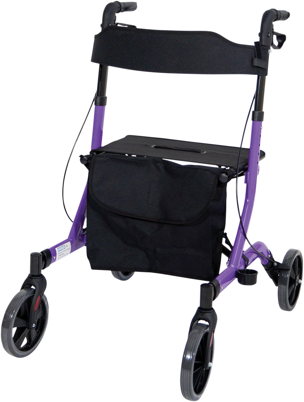 Aidapt Deluxe Ultra Lightweight Folding 4 Wheeled Rollator VP183