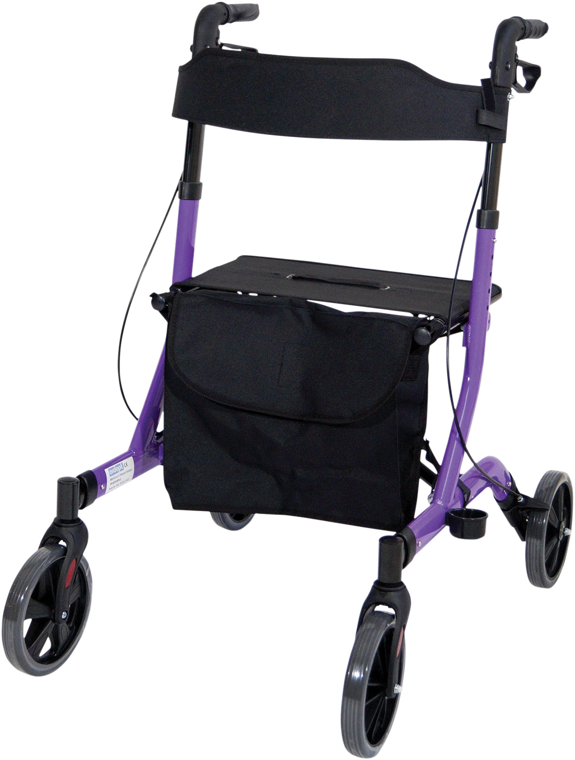 Aidapt Deluxe Ultra Lightweight Folding 4 Wheeled Rollator VP183