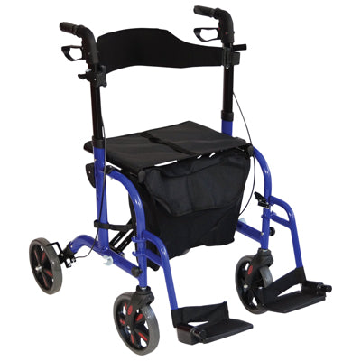 Aidapt Aluminium Duo Deluxe Rollator and Transit Chair in One - VP184