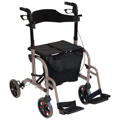 Aidapt Aluminium Duo Deluxe Rollator and Transit Chair in One - VP184