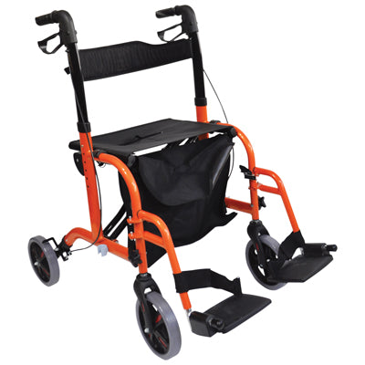 Aidapt Aluminium Duo Deluxe Rollator and Transit Chair in One - VP184