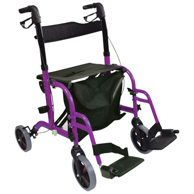Aidapt Aluminium Duo Deluxe Rollator and Transit Chair in One - VP184