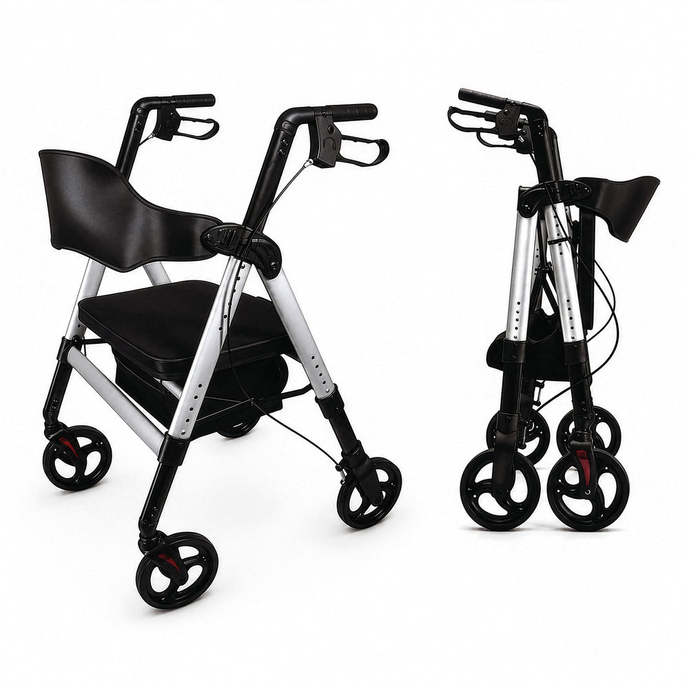 Aidapt Deluxe Bariatric Four Wheeled Rollator VP187D