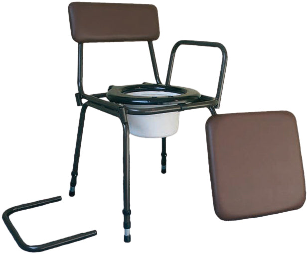 Aidapt Surrey Height Adjustable Commode Chair with Detachable Arms VR162