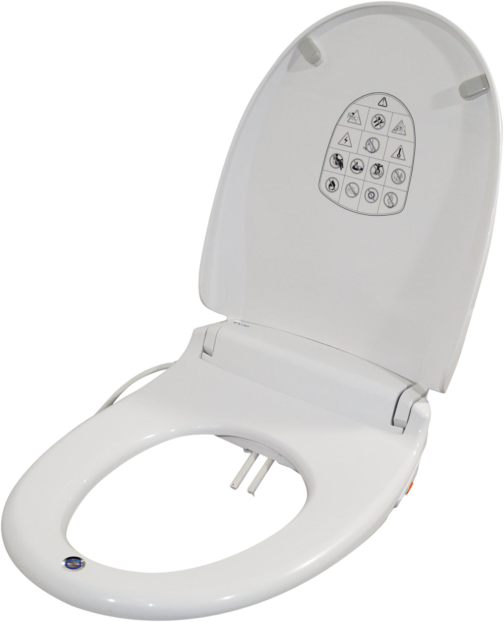 Aidapt E Loo Toilet Seat with Bidet Cleaning featuring a Warm Air Dryer, Night Light and Heated Seat Comfort Function VR210