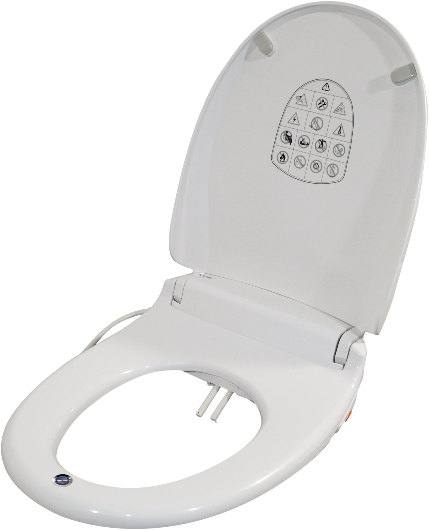 Aidapt E Loo Toilet Seat with Bidet Cleaning featuring a Warm Air Dryer, Night Light and Heated Seat Comfort Function VR210