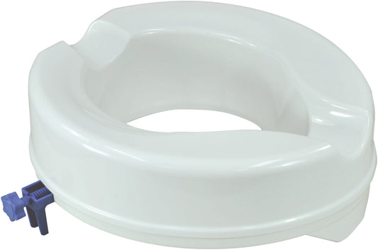 Aidapt Senator Plastic Raised Toilet Seat raiser 2 inch or 4 inch VR222 VR223 with without lid