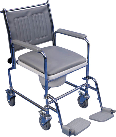 Aidapt VR231 Lenham Wheeled mobile Glideabout Transfer Commode