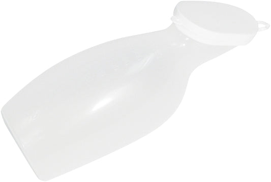 Aidapt Female Urinal Plastic Bottle With Lid 1000ml No Handle Re Use Wahable VR268AB