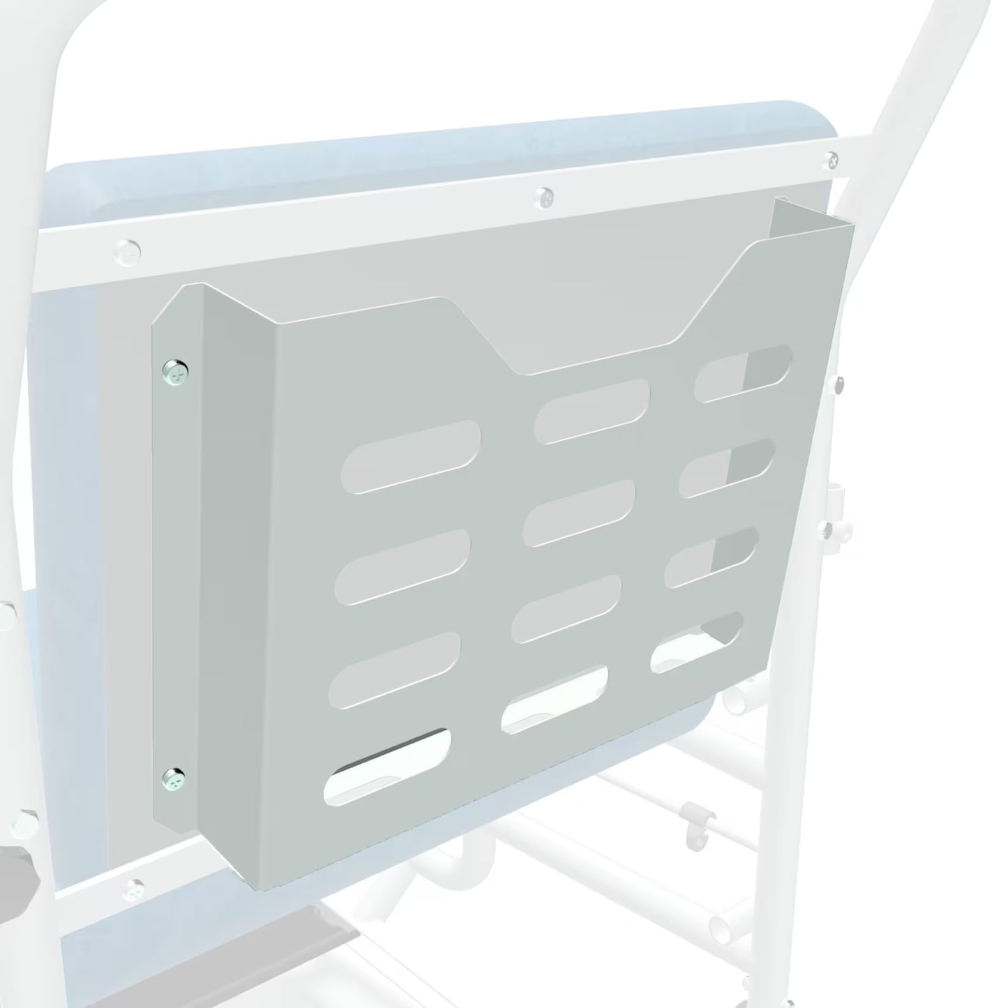 MC8000 Portman Porter Hospital Transport Chair Wheelchair Standard Seers Medical Sky Blue Vinyl