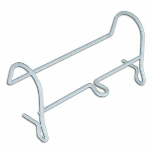 Aidapt VR270B Urine Catheter Bag Hanger Holder Bedside Bed Attachment White Metal