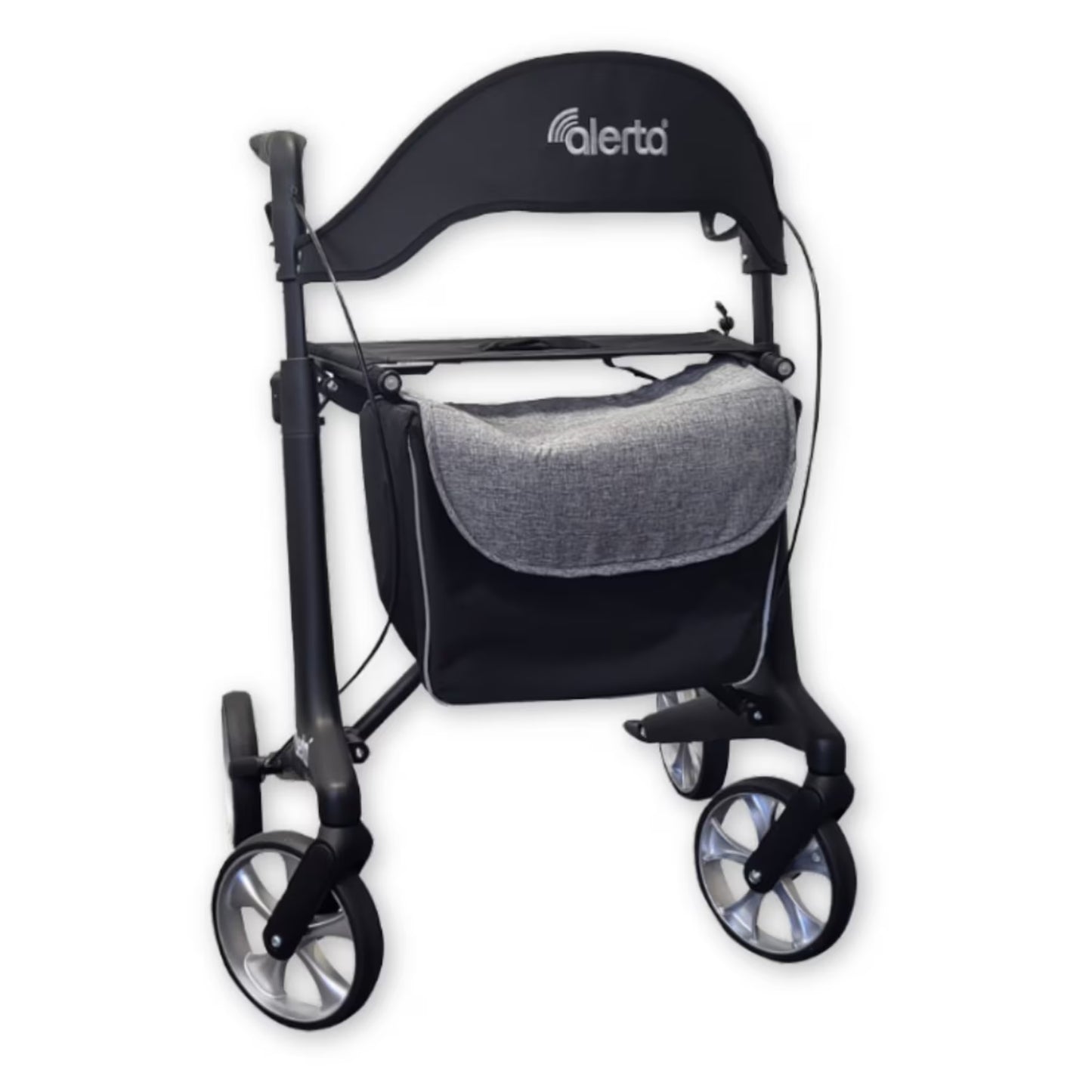 Alerta Carbon Ultra Lightweight Folding 4 Wheel Walker Rollator ALT-R016 Black or Satin Red